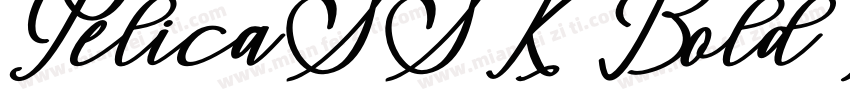 PelicaSSK Bold Italic字体转换